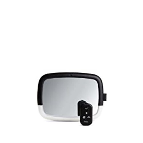 Munchkin® Brica® Night Light™ Pivot Baby in-Sight® Adjustable Car Mirror, Crash Tested and Shatter Resistant, Black