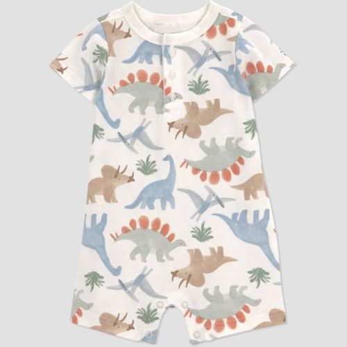 Carter's Just One You® Baby Boys' Dinosaur Romper - Ivory 3M