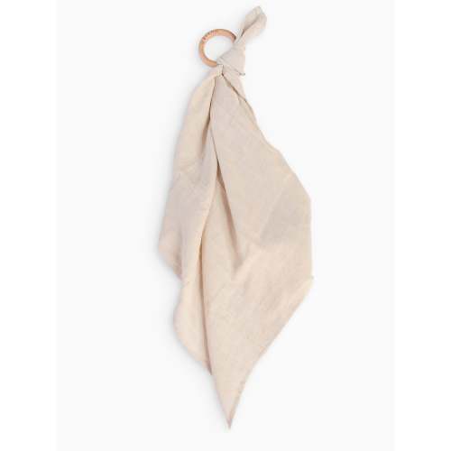 Organic Muslin Lovey Teething Ring