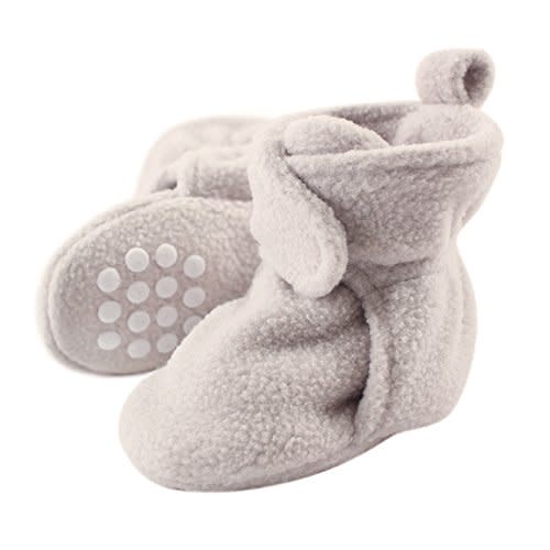 Luvable Friends Baby Girls' Cozy Fleece Booties