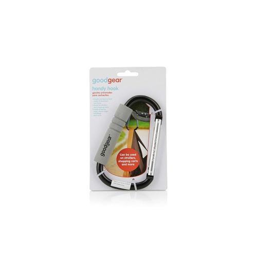 Good Gear Baby Stroller Hook Clip, D Shaped Hook Clamp with TPE Grip, Shopping Cart Diaper Bag Holder