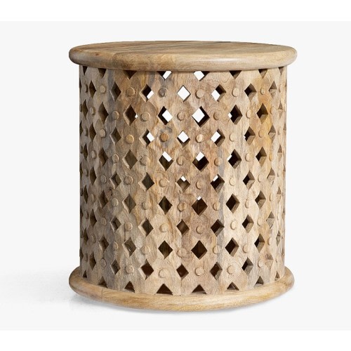 Stella Side Table (17") (Washed Natural)