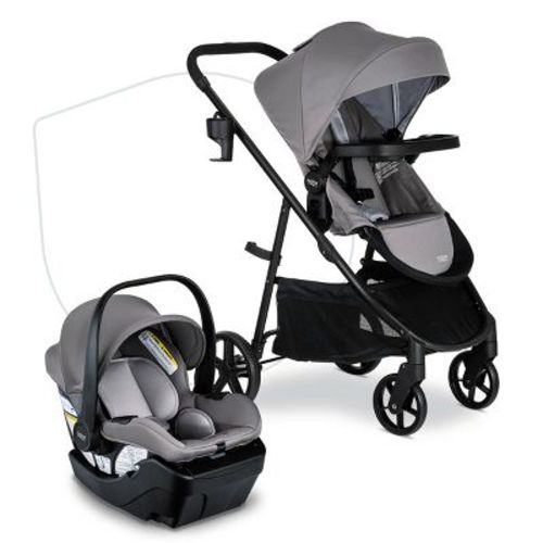 Britax Willow Brook Baby Travel System With Infant Car Seat And Stroller - Onyx Glacier