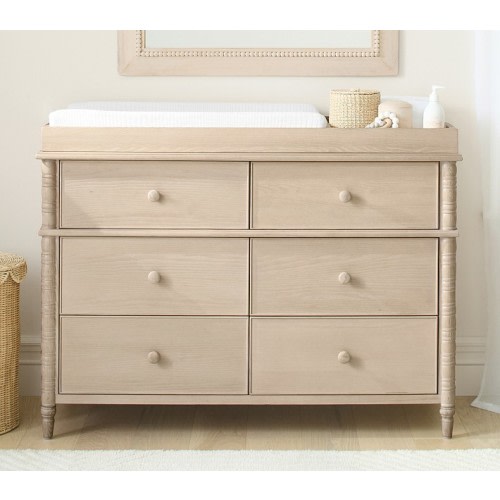 Elsie 6-Drawer Dresser & Topper Set (49w x 20d")