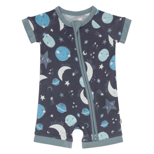 Blue To The Moon & Back Shorty Zippy - Little Sleepies