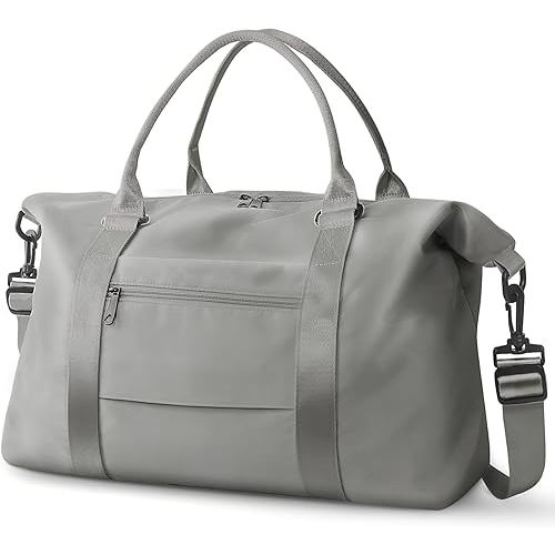 Travel Duffle Bag, Waterproof Weekender Bag Carry On Tote Bags for Women, Travel Essentials Sport Gym Bag for Men, Hospital Bag for Labor and Delivery, Overnight Bag Luggage Bag with Trolley Sleeve