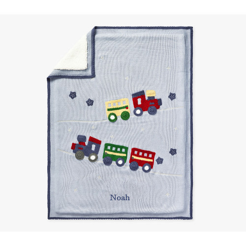 Heirloom Trains Baby Blanket