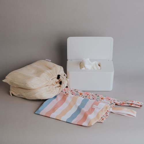 Full Time Reusable Bamboo Cloth Wipes Kit