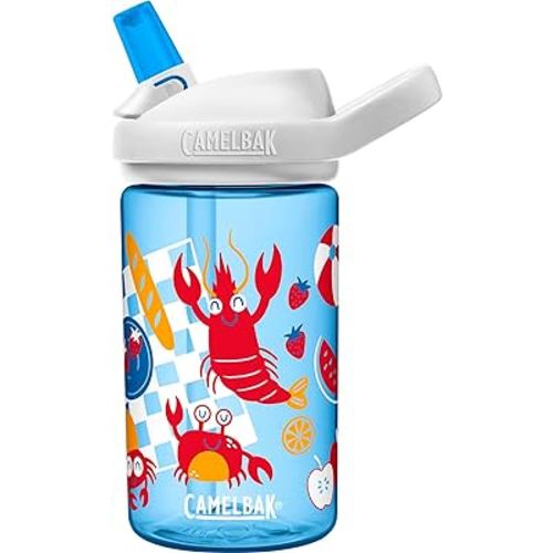 CAMELBAK Eddy+ 14oz Kids Water Bottle with Tritan Renew – Straw Top, Leak-Proof When Closed - Limited Edition Colors