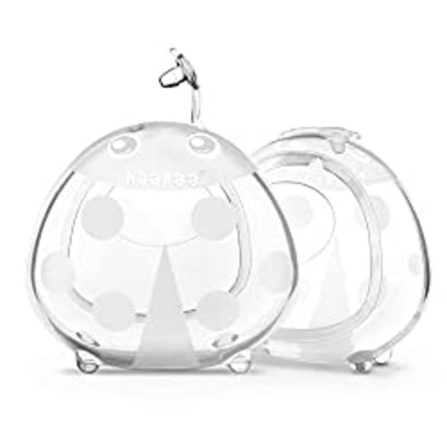 haakaa Ladybug Milk Collector Wearable Milk Collector Ladybug Breastmilk Collector Breastfeeding Milk Catchers Breast Milk Savers 2.5oz/75ml 2 PCS - Clear - 2 Count (Pack of 1)