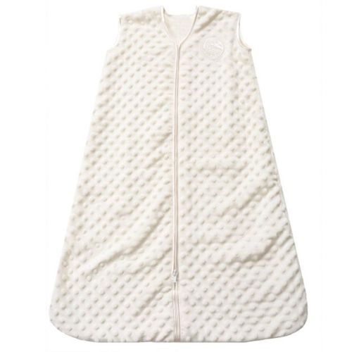 HALO Baby Plushy Dot Velboa 1.5 TOG Sleepsack Sleeveless Wearable Blanket - Cream M