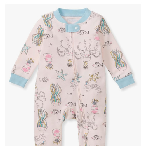 Burt's Bees Baby Boys Sleep and Play PJs, 100% Organic Cotton One-Piece Zip Front Romper Jumpsuit Pajamas