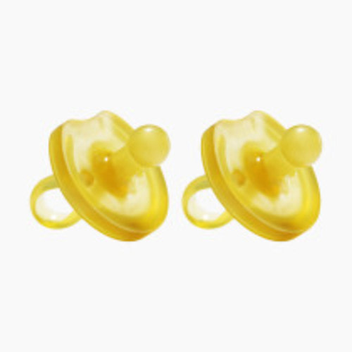Natursutten Butterfly Rounded Natural Rubber Pacifier - Natural, Small, 2