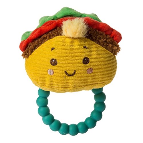 Mary Meyer Sweet Soothie Soft Baby Rattle with Teether Ring, Taco - 1 EA