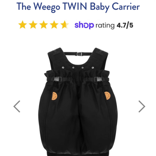The Weego TWIN Baby Carrier