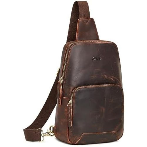S-ZONE Sling Bag Crossbody Shoulder Bag Backpack for Men Women