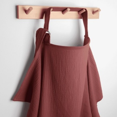 Muslin Nursing Cover for Baby Breastfeeding, Soft & Breathable Breastfeeding Cover for Mom by Comfy Cubs - Wine