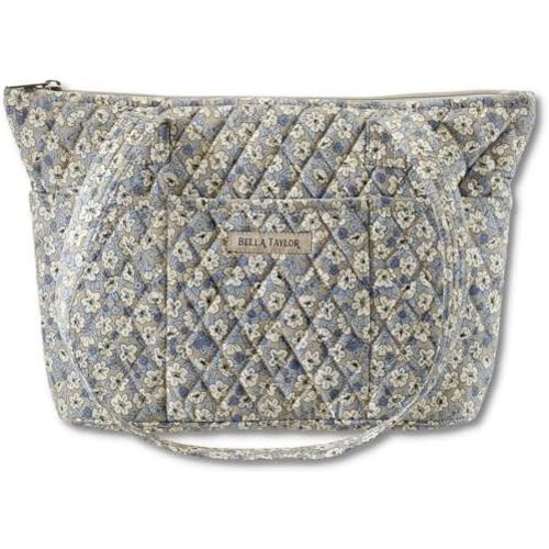 Bella Taylor Small Tote | Lightweight Quilted Fabric Purses for Women
