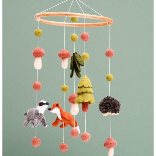 Tara Treasures Nursery Cot Mobile - Natural Woodlands – The Natural Baby Company