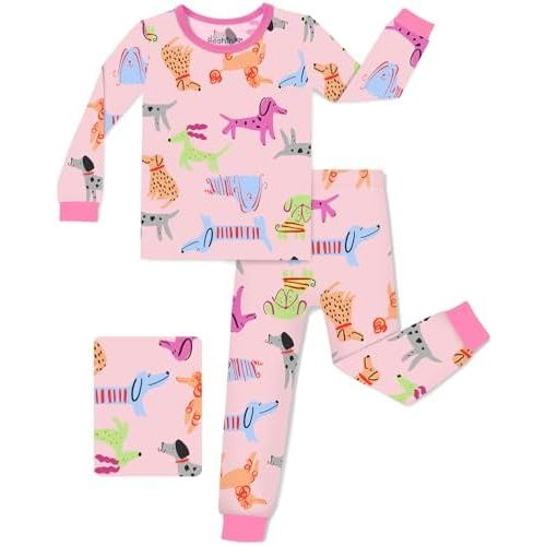 Bamboo Viscose Toddler Girls Kids Pajamas Unicorn Mermaid Pjs Long Sleeve Snug fit 12M-8Y 2pcs Soft Jammies