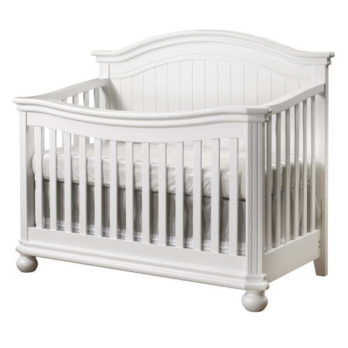 Sorelle Furniture Finley 4-in-1 Convertible Crib with Toddler Rail, White