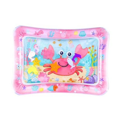 Tummy Time Mat for Babies, Baby Water Mat Tummy Time Toy for Sensory Play, Inflatable Fun Play Pad for Infants & Toddlers