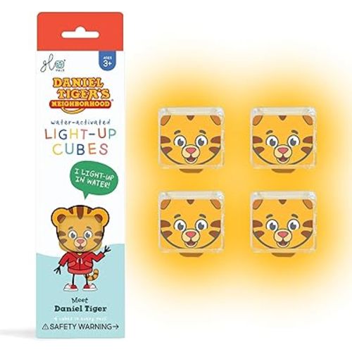 Glo Pals x Daniel Tiger's Neighborhood Water-Activated Light-Up Cubes for Sensory Play (Cubes Only)