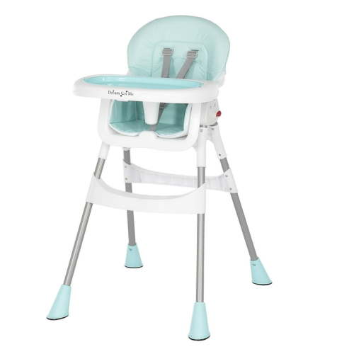 Dream On Me Portable 2-In-1 Table Talk High Chair, Aqua