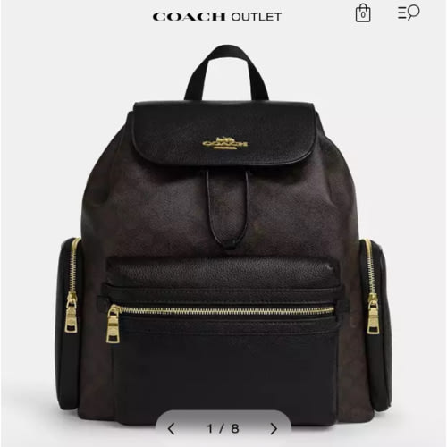 COACH® Outlet | Baby Backpack (Gold/Walnut/Brown)