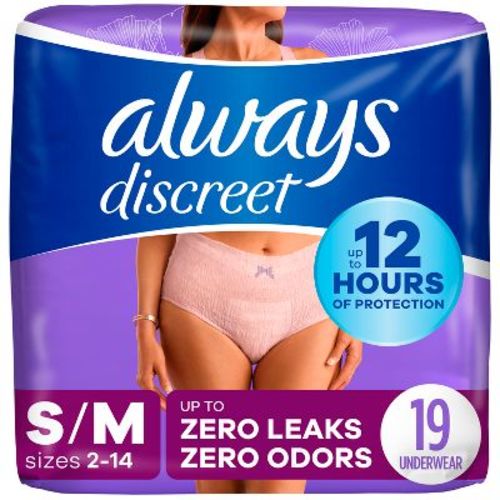 Always Discreet Adult Postpartum Incontinence Underwear For Women - Maximum Protection - S/m - 19ct