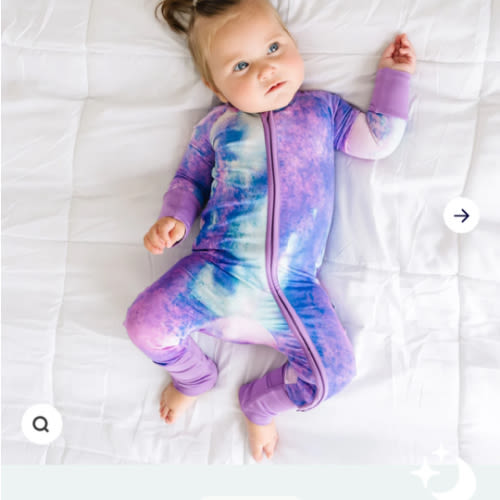 Purple Watercolor Zippy - Little Sleepies