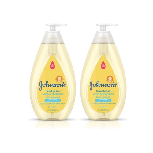 Johnson's Head-to-Toe Baby Wash & Shampoo, Twin Pack, 2 x 27.1 fl oz