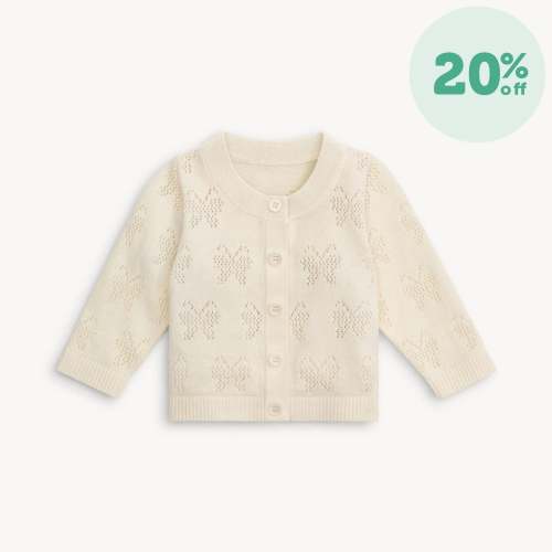 white cotton magnetic cardigan – Magnetic Me