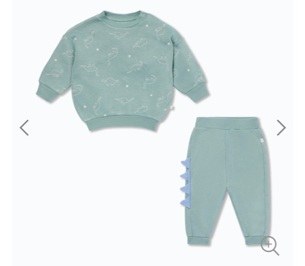 Dino Print Sweater & Joggers Outfit | Organic Daywear | MORI US