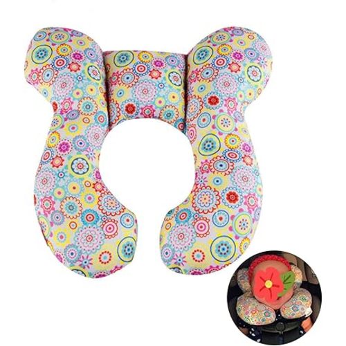 Baby Travel Pillow - Infant Head and Neck Support Pillow Baby Neck Pillow for Car Seat,Pushchair(Colorful)