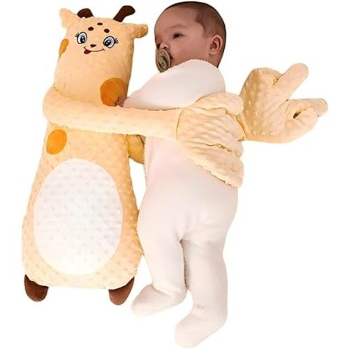 Baby Soother Toy, Remote Tapping Giraffe Plush Doll for Newborn Boys Girls