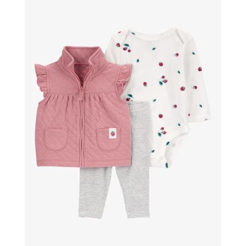 Baby 3-Piece Quilted Little Vest Set - Carter's | Carter's