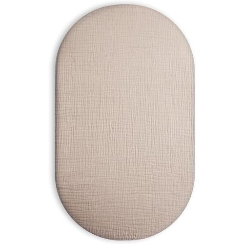 Bassinet Sheet for Baby Boy and Girl, Universal Fit for Rectangle, Oval, Hourglass Bassinet Mattress, Moses Basket Sheets (Beige)