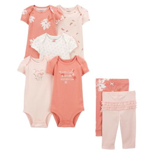 Baby 7-Piece Floral Bodysuits & Leggings Set | Carter's
