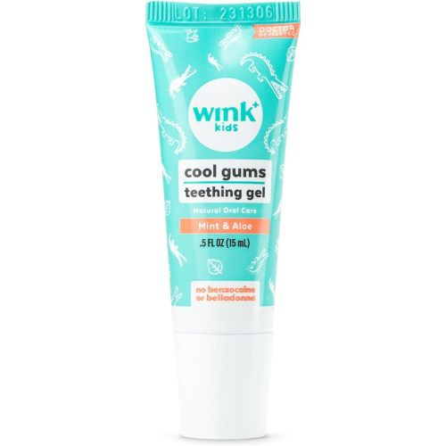 Wink Well Baby Teething Relief for Infants and Kids, Cooling, Soothing Natural Gel for Sore Gums and Other Teething Discomfort, May Be Used As A Toddler Training Toothpaste (15 ml)