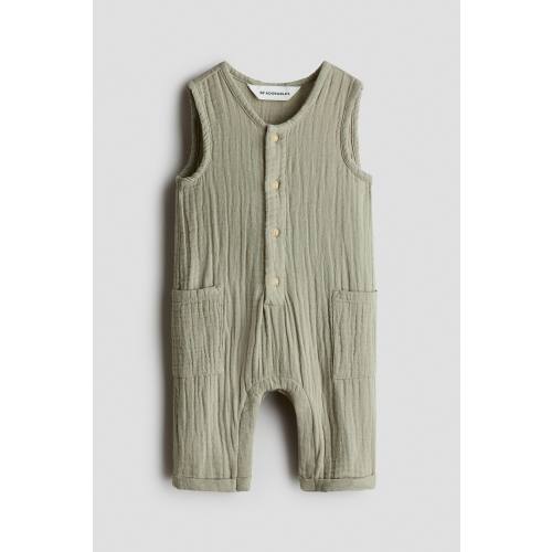COTTON MUSLIN ROMPER SUIT
