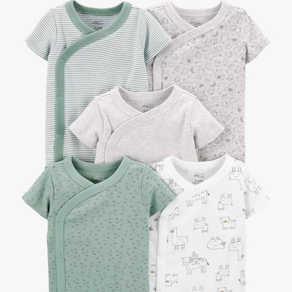 Simple Joys by Carter's Unisex Baby 5-pack Side Snap Short-sleeve Bodysuit
