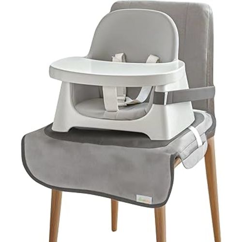 Minnebaby Extra Large Booster Chair Protector Cover, Dining Chair Seat Cover for Booster Seat, Grey