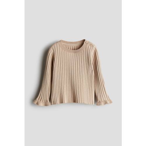 RIB-KNIT SWEATER