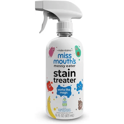 Miss Mouth's Messy Eater Stain Treater Spray - 16oz Stain Remover - Newborn & Baby Essentials - No Dry Cleaning Food, Grease, Coffee Off Laundry, Underwear, Fabric