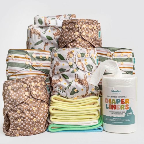 New Parent Starter Bundles: Pocket Cloth Diapers with Athletic Wicking Jersey and More