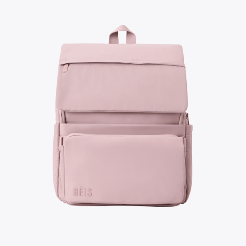 BÉIS 'The Ultimate Diaper Backpack' in Atlas Pink - Best Pink Backpack Diaper Bag
