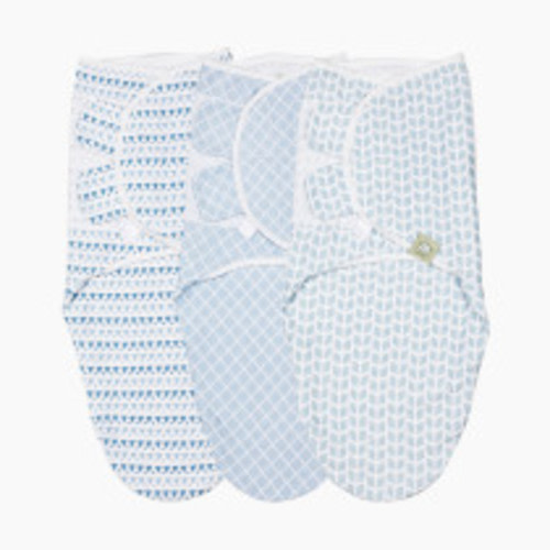 KeaBabies Soothe Swaddle Wraps (3 Pack) - Storm, One Size, 3