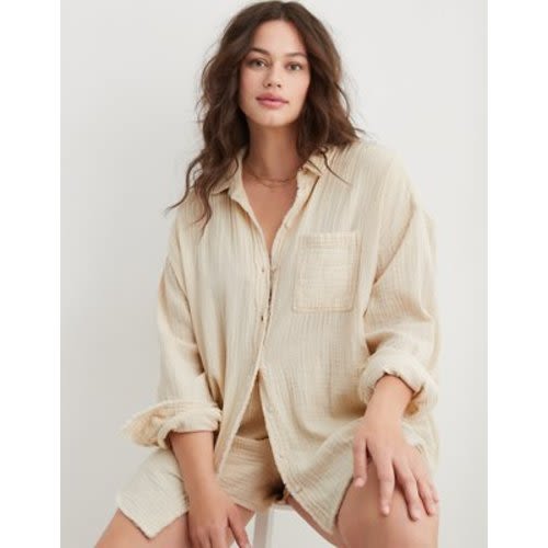 Aerie Pool-To-Party Cover Up Shirt