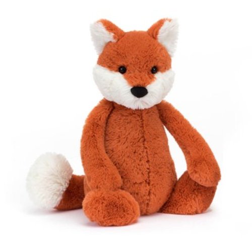 Jellycat Bashful Fox Cub 9.84" Plush Toy - Ultra Soft Stuffed Animal, Birthday Gift
